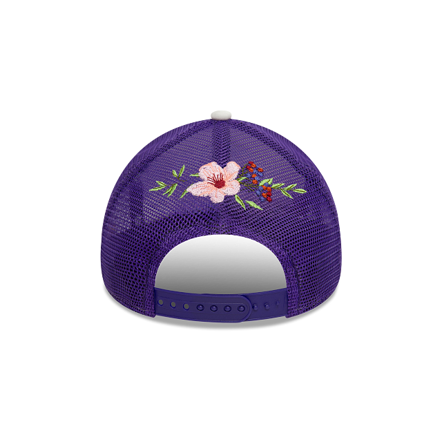 Los Angeles Lakers NBA Flower 9FORTY A-Frame Trucker Snapback
