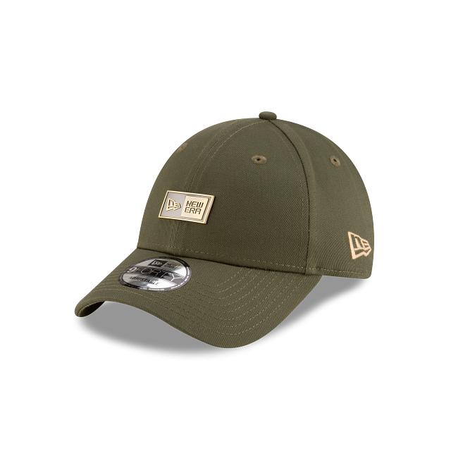 New Era Metallic Badge 9FORTY Strapback Olivo