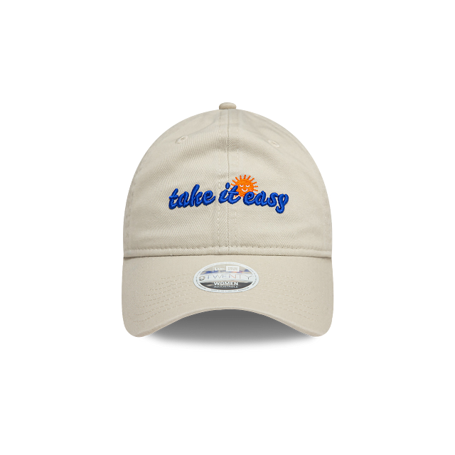 New Era Phrase 9TWENTY Strapback Beige para Mujer
