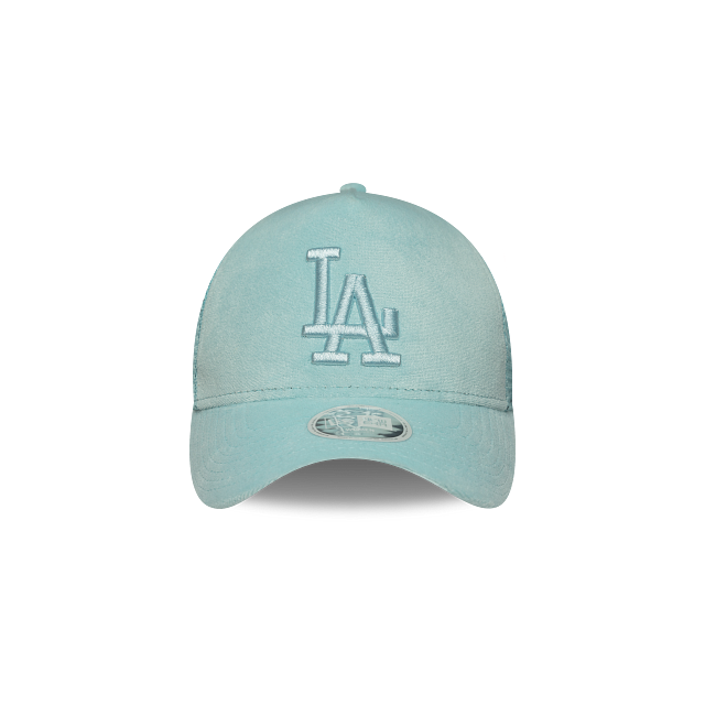 Los Angeles Dodgers MLB Women's Velour 9FORTY A-Frame Trucker Snapback Azul para Mujer