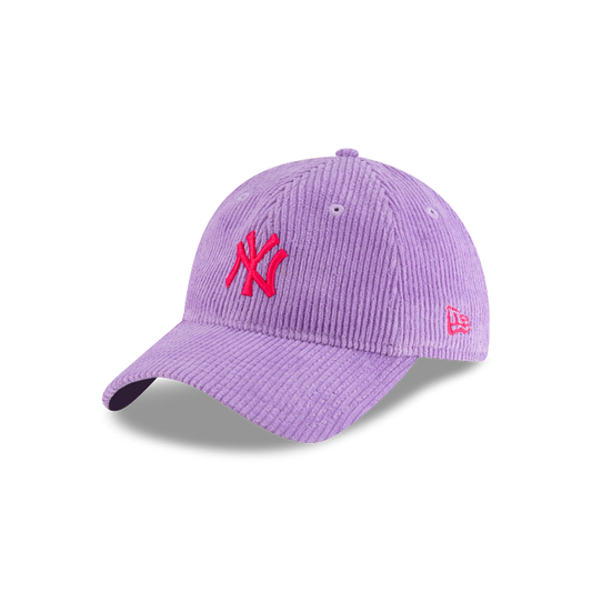 New York Yankees MLB Cord Essentials 9TWENTY Strapback Morada para Mujer