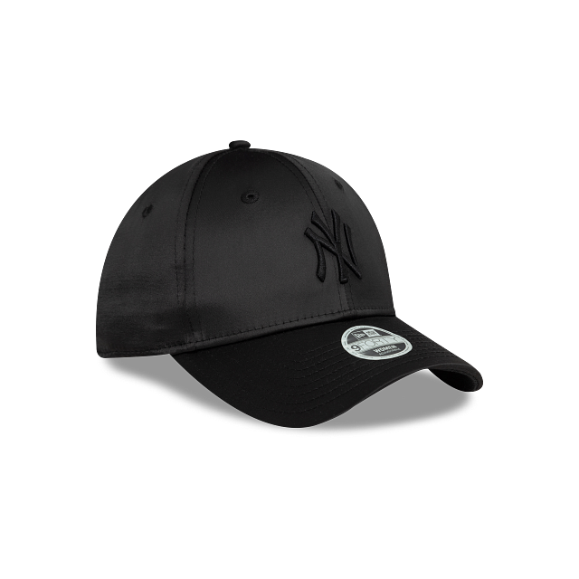 New York Yankees MLB Satin Women's 9FORTY Snapback Negra para Mujer