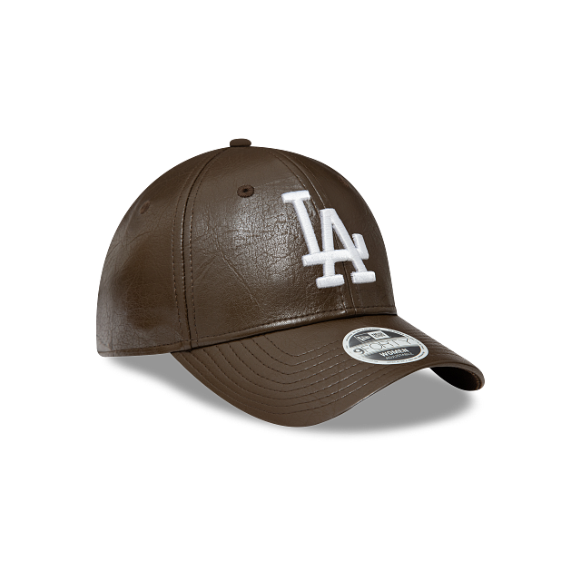 Los Angeles Dodgers MLB Faux Leather Crinkled 9FORTY Strapback para Mujer