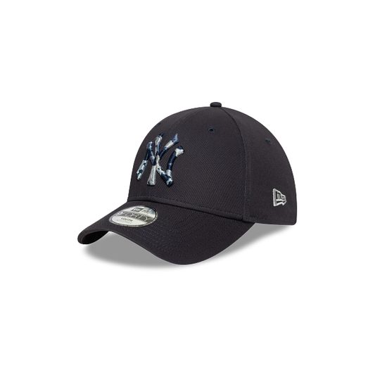 New York Yankees MLB Camo Infill 9FORTY Strapback para Niña o Niño