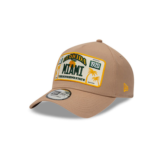New Era License Plate Miami Florida 9FORTY A-Frame Snapback