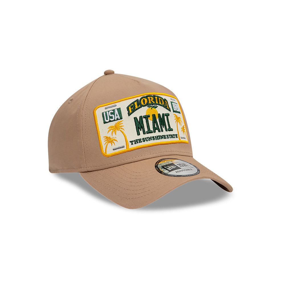 New Era License Plate Miami Florida 9FORTY A-Frame Snapback