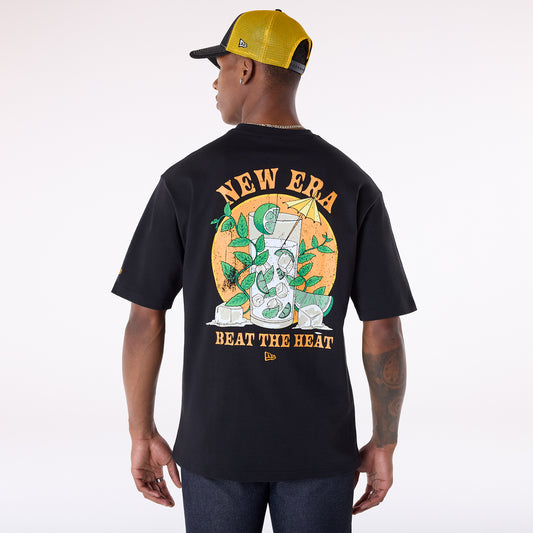 Playera Manga Corta New Era Summer Graphic Negra