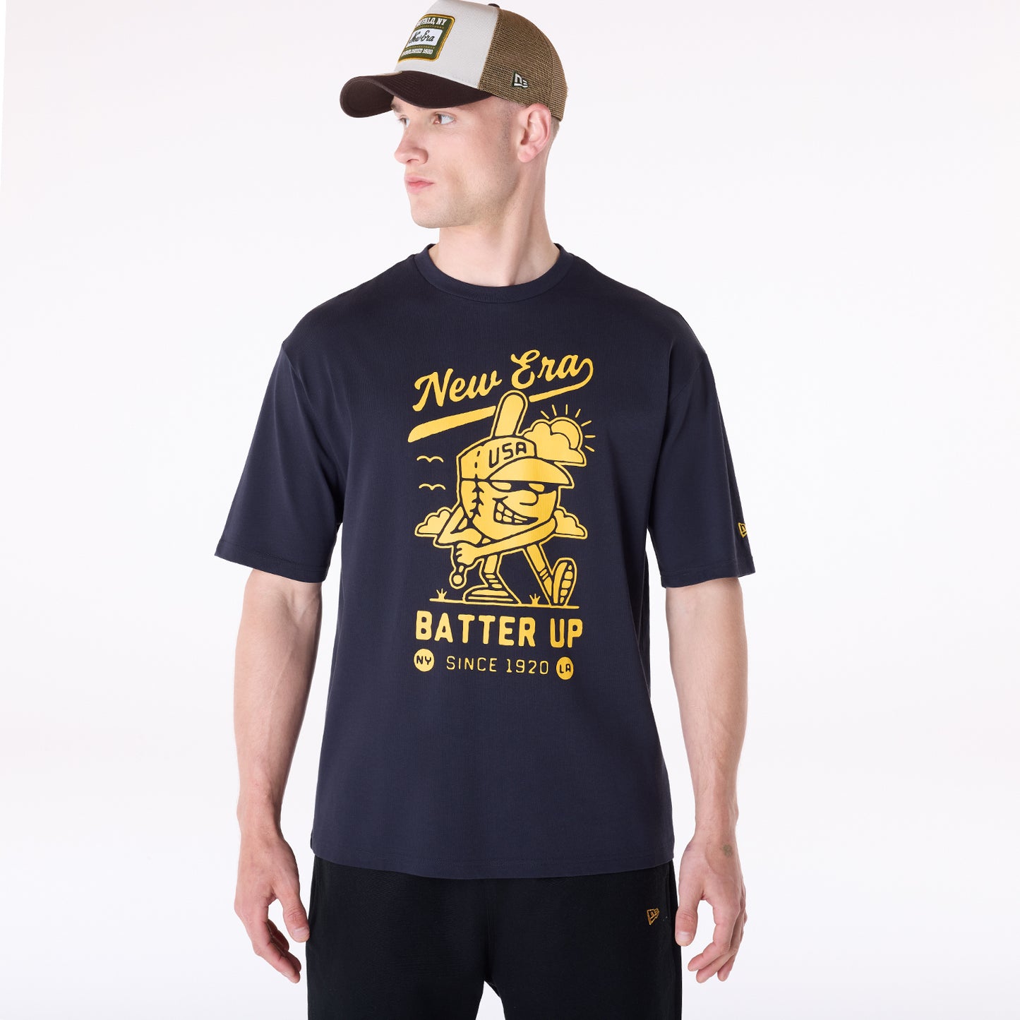 Playera Manga Corta New Era Graphic Navy