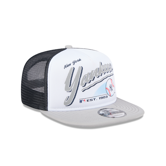 New York Yankees MLB Throwback 9FIFTY A-Frame Trucker Snapback