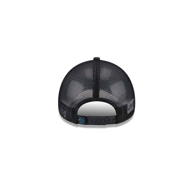 Miami Marlins MLB Kids League Essentials 9FORTY A-Frame Trucker Snapback para Niña o Niño