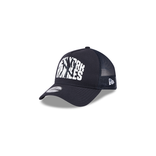 New York Yankees MLB Kids League Essentials 9FORTY A-Frame Trucker Snapback para Niña o Niño