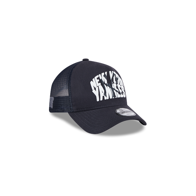 New York Yankees MLB Kids League Essentials 9FORTY A-Frame Trucker Snapback para Niña o Niño