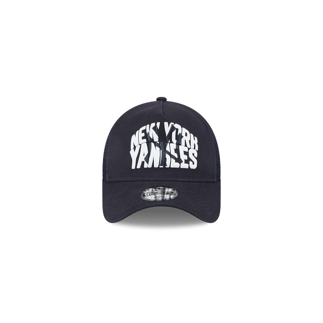 New York Yankees MLB Kids League Essentials 9FORTY A-Frame Trucker Snapback para Niña o Niño