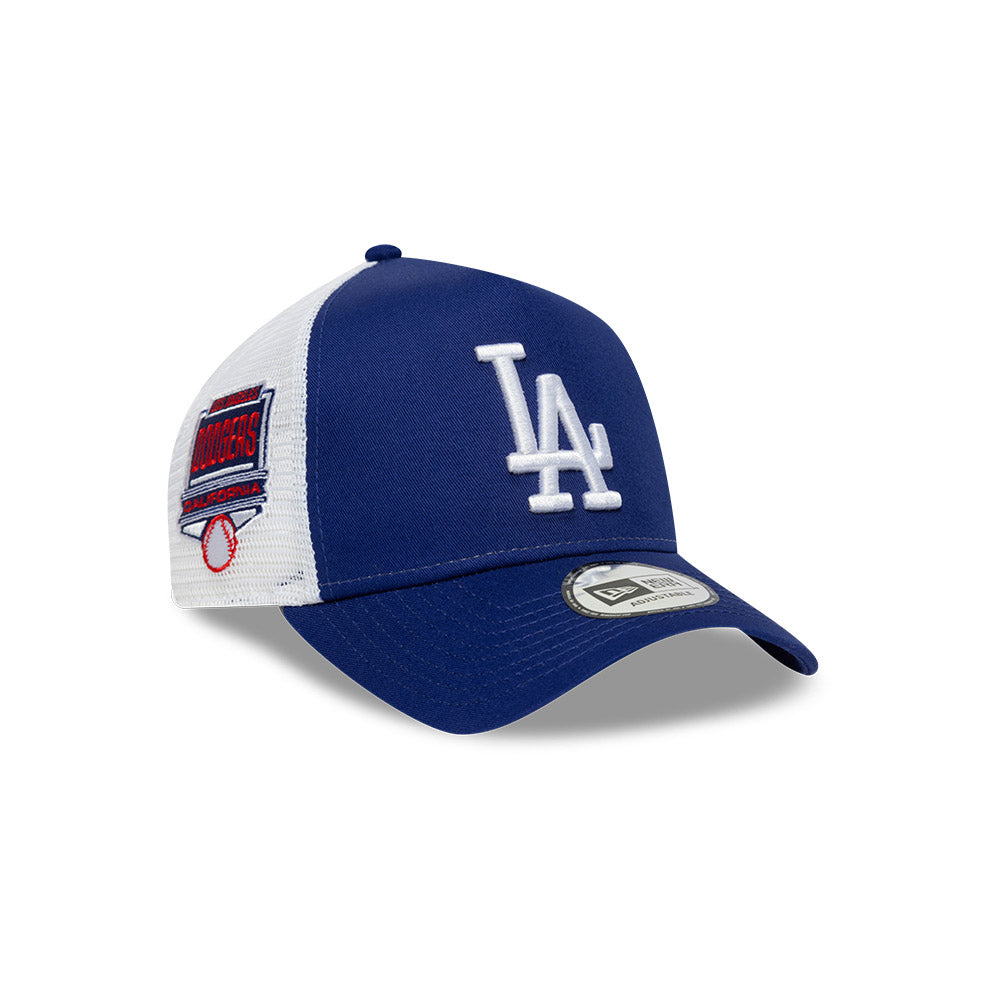 Los Angeles Dodgers MLB Side Patch 9FORTY A-Frame Trucker Snapback