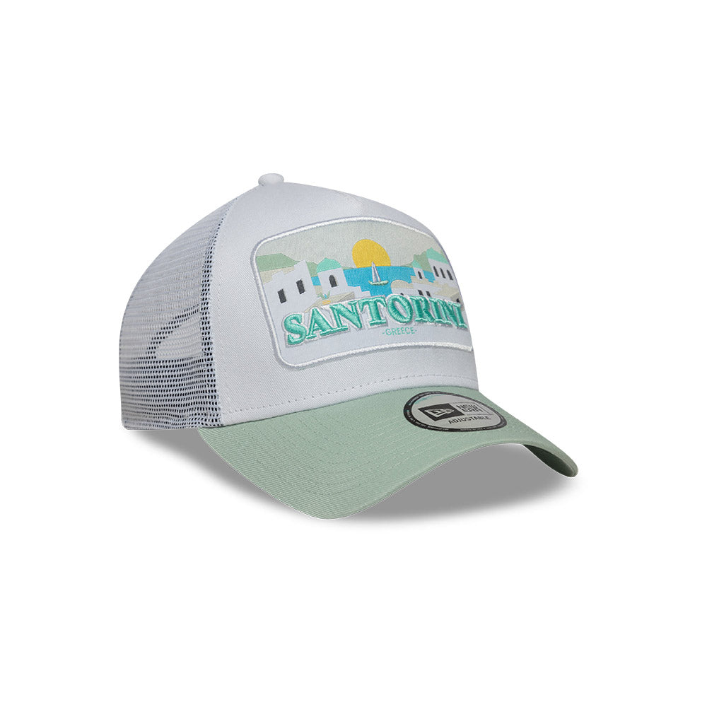New Era Summer Santorini 9FORTY A-Frame Trucker Snapback
