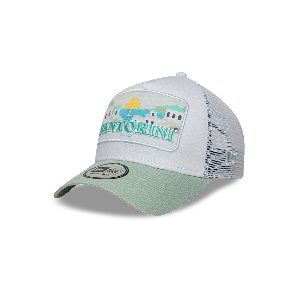 New Era Summer Santorini 9FORTY A-Frame Trucker Snapback