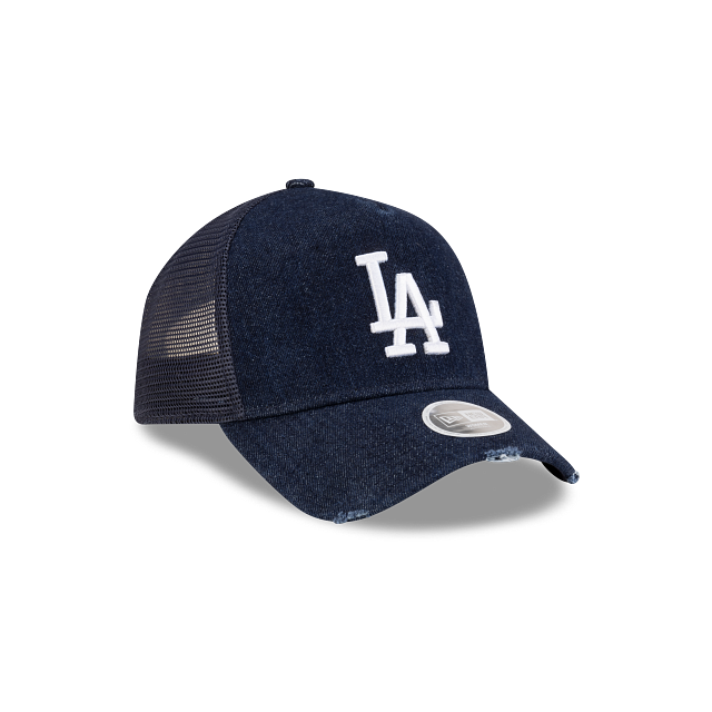 Los Angeles Dodgers MLB Denim 9FORTY A-Frame Trucker Snapback para Mujer