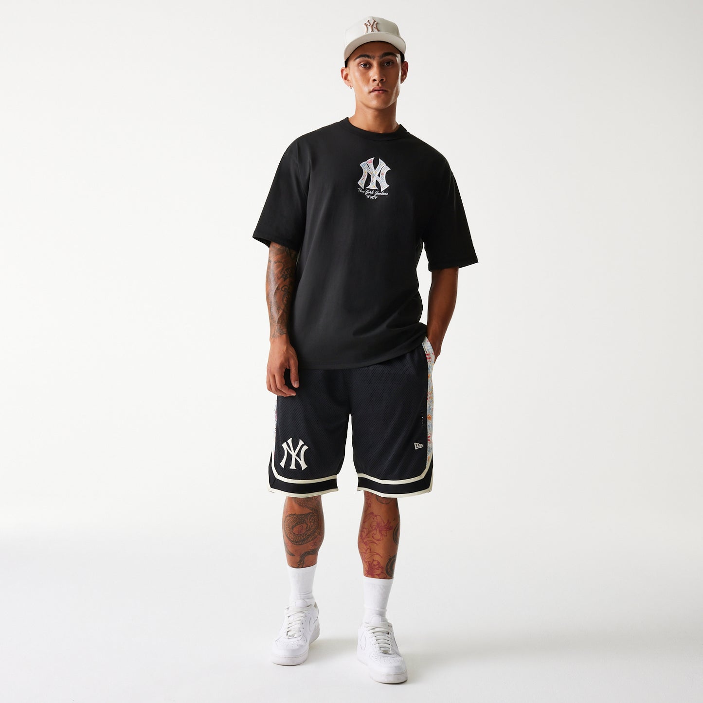 Shorts New York Yankees MLB Floral Infilled