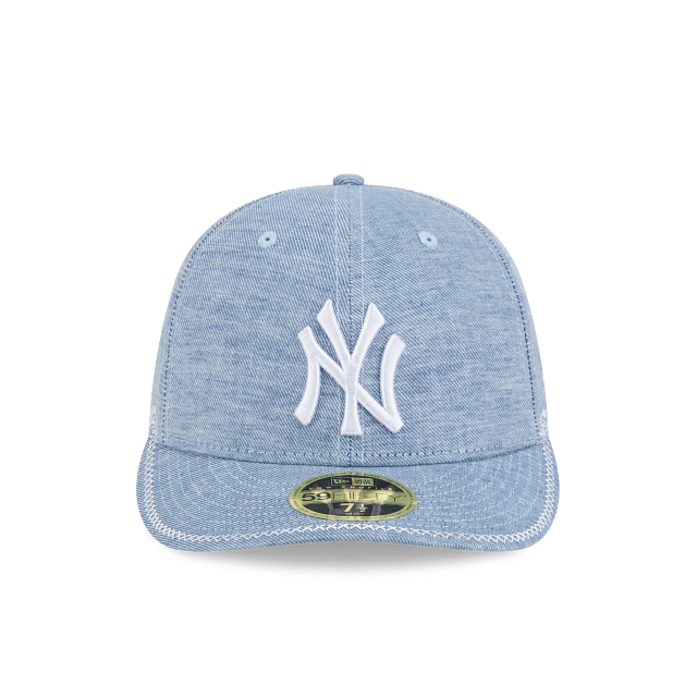 New York Yankees MLB Hand Stitched Chambray 59FIFTY Low Profile Cerrada