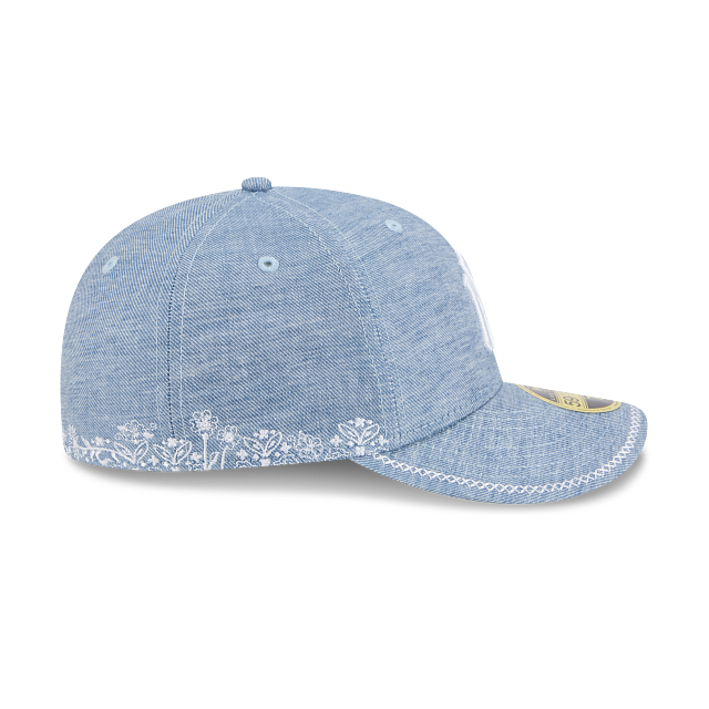 New York Yankees MLB Hand Stitched Chambray 59FIFTY Low Profile Cerrada