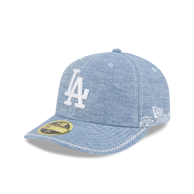 Los Angeles Dodgers MLB Hand Stitched Chambray 59FIFTY Low Profile Cerrada