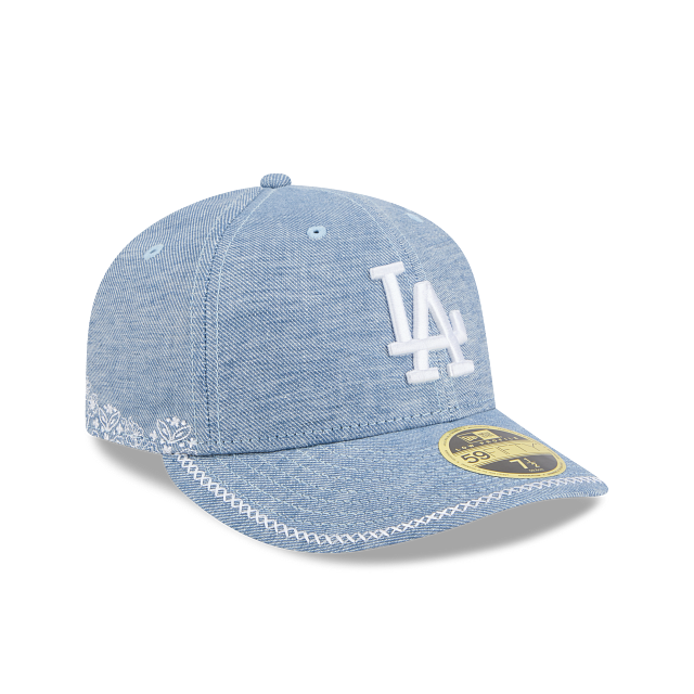 Los Angeles Dodgers MLB Hand Stitched Chambray 59FIFTY Low Profile Cerrada