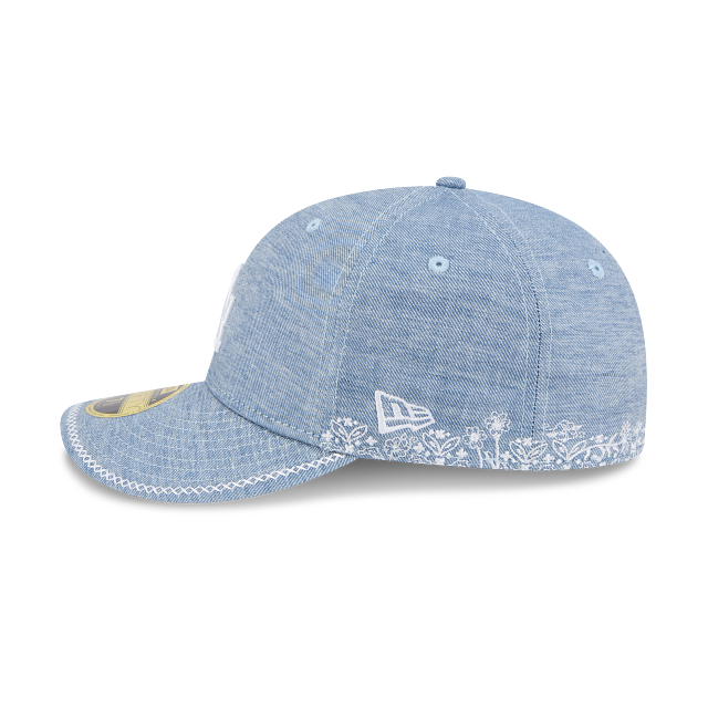 Los Angeles Dodgers MLB Hand Stitched Chambray 59FIFTY Low Profile Cerrada