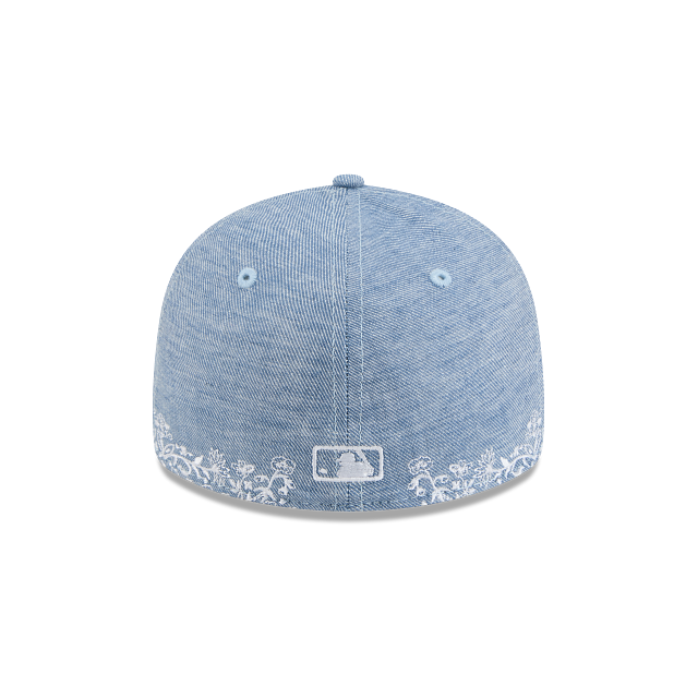 Los Angeles Dodgers MLB Hand Stitched Chambray 59FIFTY Low Profile Cerrada