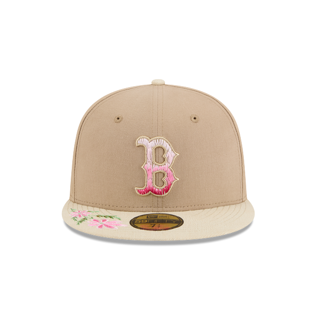Boston Red Sox MLB Hand Stitched Floral 59FIFTY Cerrada