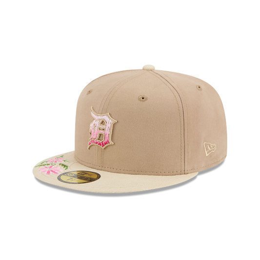 Detroit Tigers MLB Hand Stitched Floral 59FIFTY Cerrada