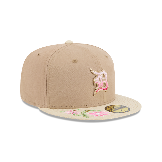 Detroit Tigers MLB Hand Stitched Floral 59FIFTY Cerrada