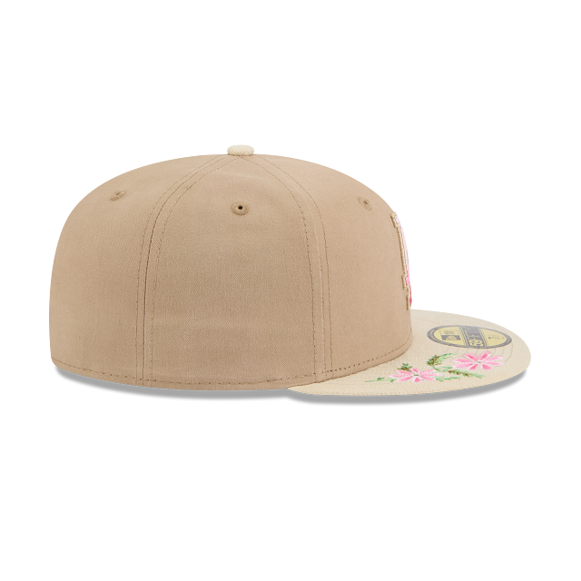 Los Angeles Dodgers MLB Hand Stitched Floral 59FIFTY Cerrada