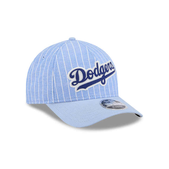 Los Angeles Dodgers MLB Pinstripe Linen 9FORTY M-Crown A-Frame Snapback