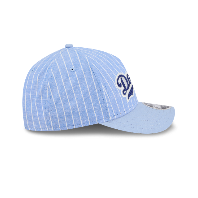 Los Angeles Dodgers MLB Pinstripe Linen 9FORTY M-Crown A-Frame Snapback