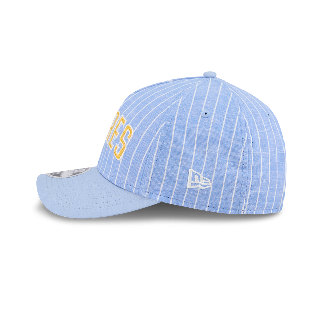 San Diego Padres MLB Pinstripe Linen 9FORTY M-Crown A-Frame Snapback