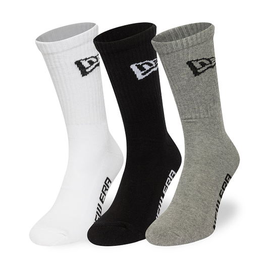 Calcetines Largos New Era Flag 3 Pack Colores Neutros