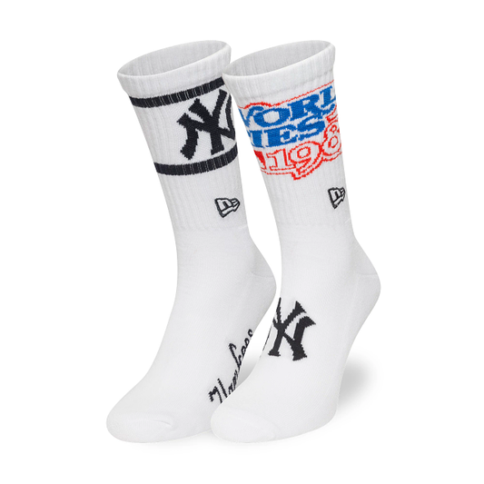 Calcetines Largos New York Yankees MLB World Series 2 Pack Blancos