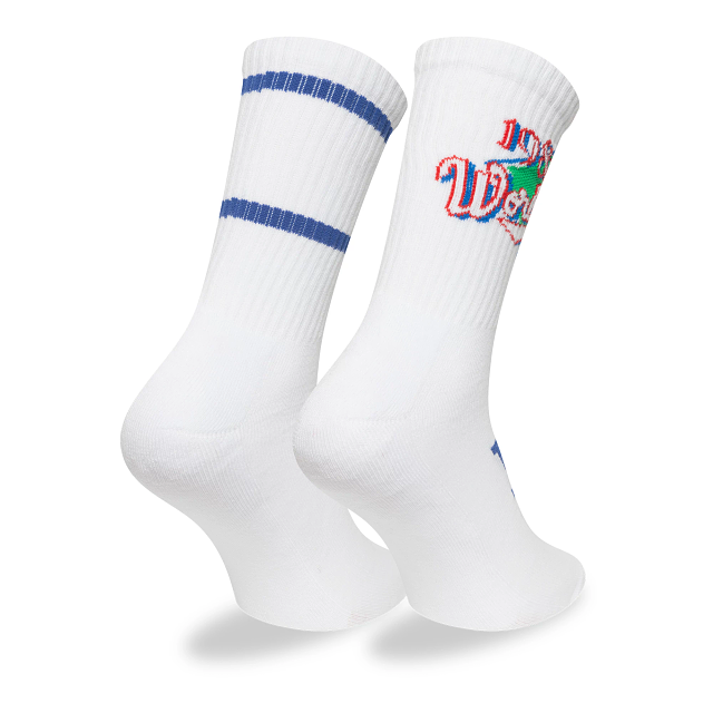 Calcetines Largos Los Angeles Dodgers MLB World Series 2 Pack Blancos