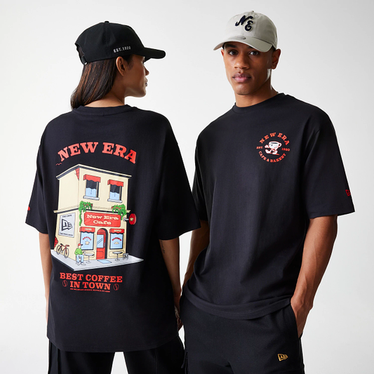 Playera Manga Corta New Era Store Graphic Negra