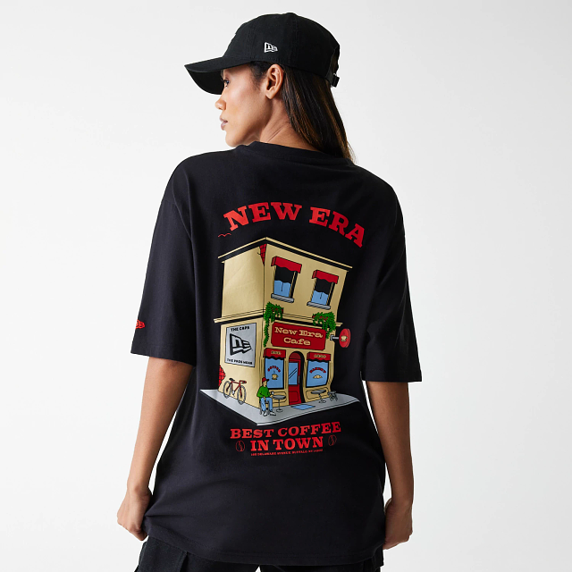 Playera Manga Corta New Era Store Graphic Negra