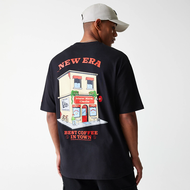 Playera Manga Corta New Era Store Graphic Negra