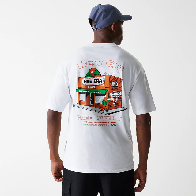 Playera Manga Corta New Era Store Graphic Blanca
