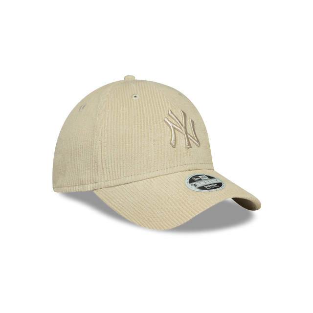 New York Yankees MLB Cord 9FORTY Strapback Beige para Mujer