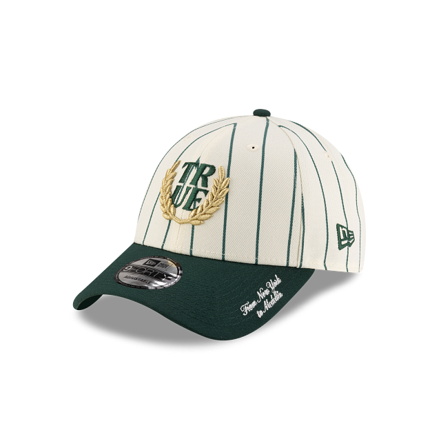 TRUE X New Era Pinstripe 9FORTY Strapback Verde