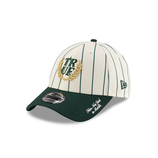 TRUE X New Era Pinstripe 9FORTY Strapback Verde