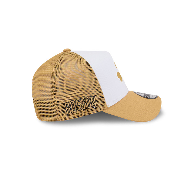 Boston Celtics NBA City Edition 2025 9FORTY A-Frame Trucker Snapback