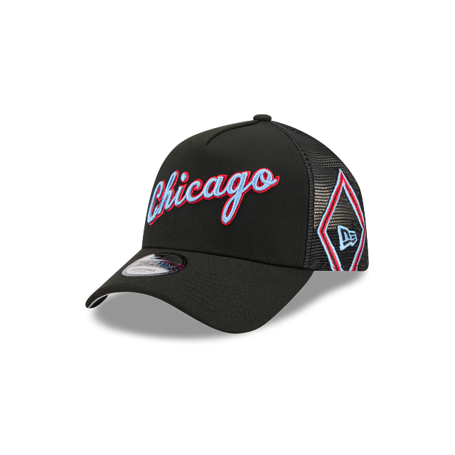 Chicago Bulls NBA City Edition 2025 9FORTY A-Frame Trucker Snapback