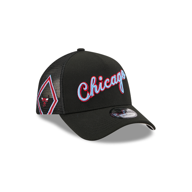 Chicago Bulls NBA City Edition 2025 9FORTY A-Frame Trucker Snapback