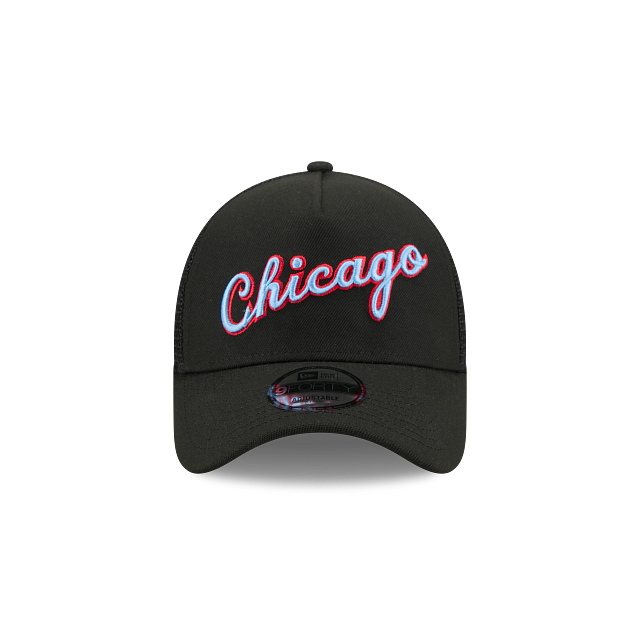 Chicago Bulls NBA City Edition 2025 9FORTY A-Frame Trucker Snapback