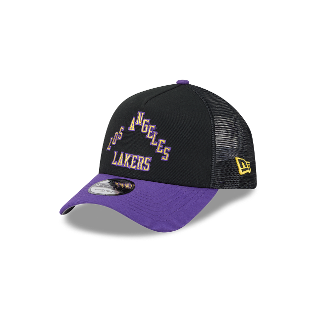 Los Angeles Lakers NBA City Edition 2025 9FORTY A-Frame Trucker Snapback